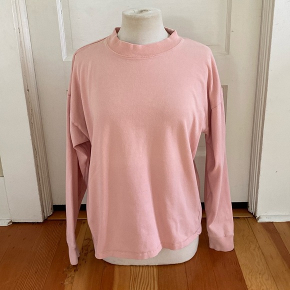 Bdg Urban Outfitters Heavyweight Cotton Long Sleeve Pink Tee Shirt Medium‎ - Picture 1 of 5